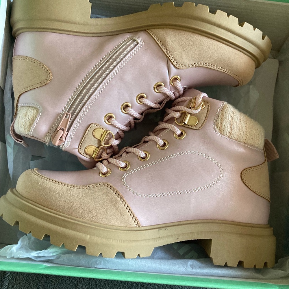 MIA Girl Pink and Tan Boots - Picture 3 of 4